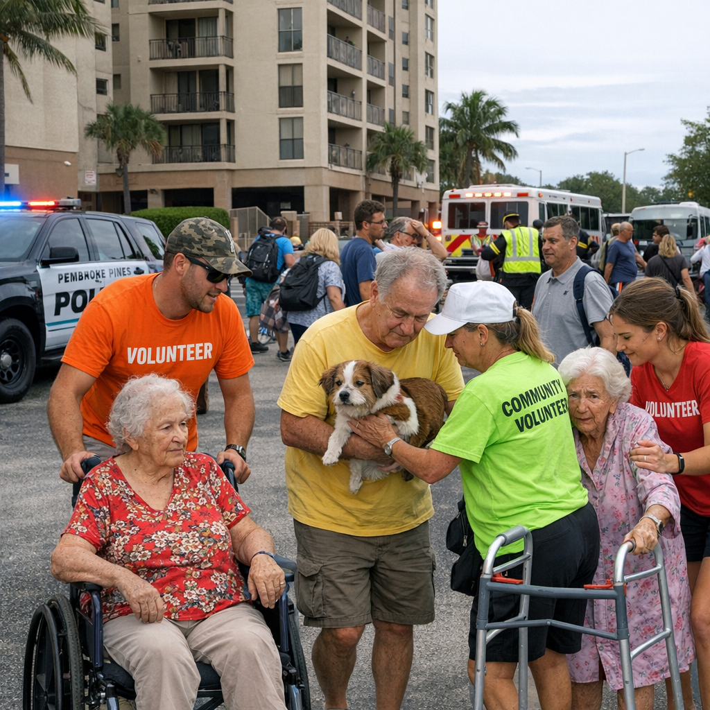 Pembroke Pines Community Rallies to Support Residents Displaced by Condo Evacuation